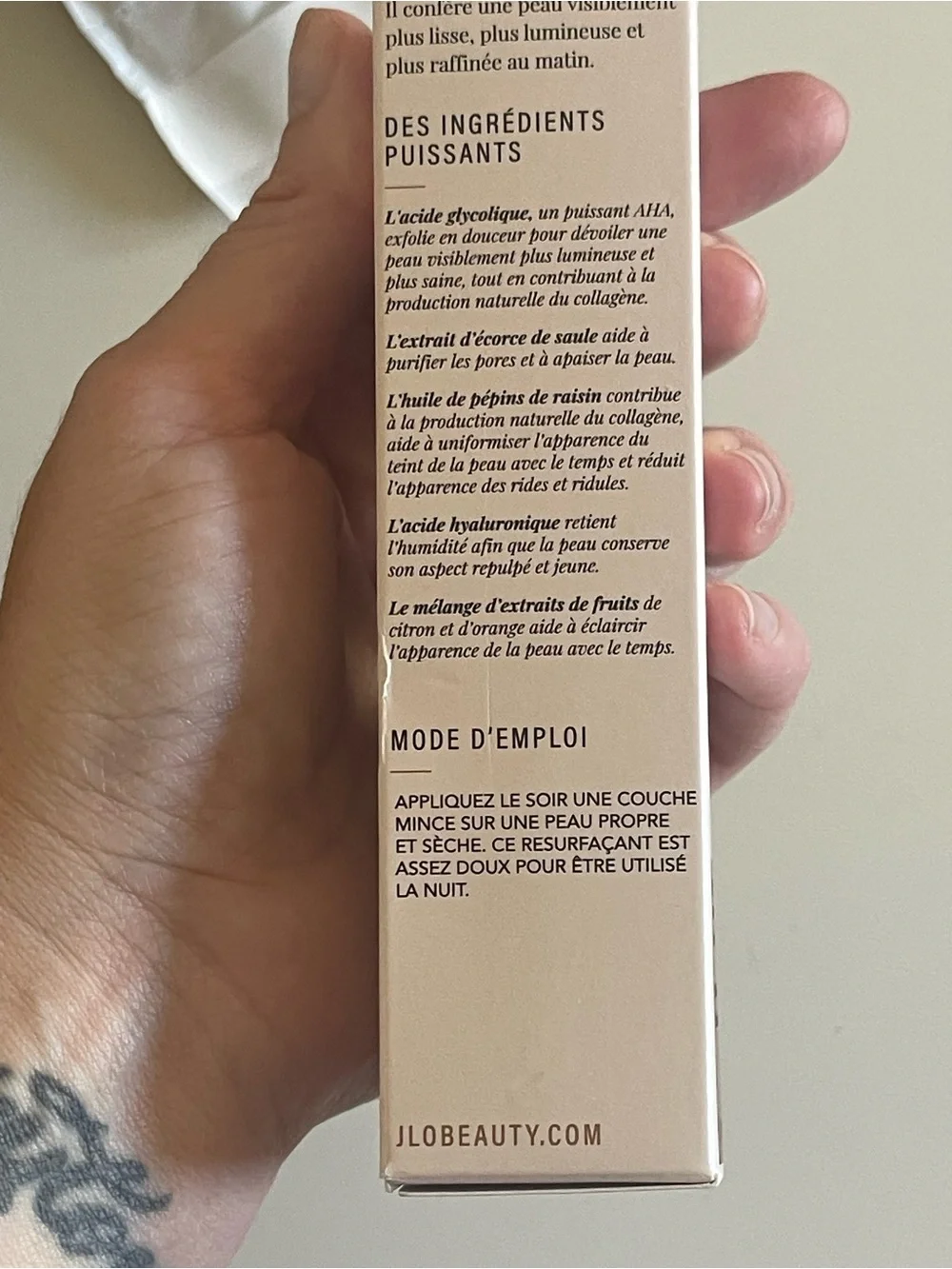 JLO BEAUTY That Overnight Hustle AHA + BHA RESURFACER
